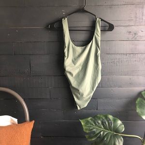 Sage Green Scoop Back Bikini